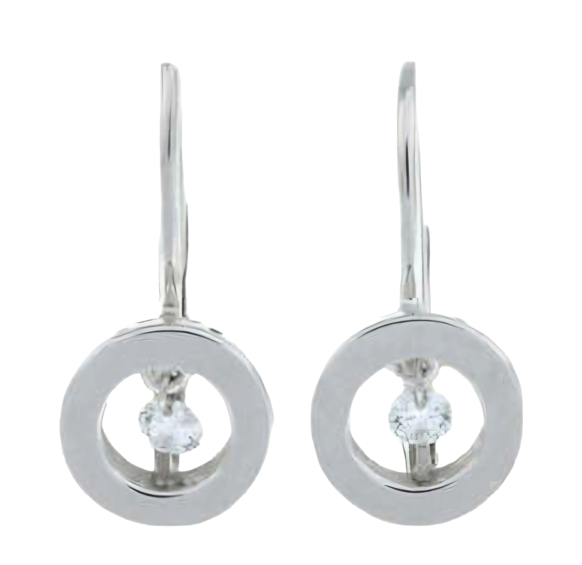 Bespoke Diamond And White Gold Earrings