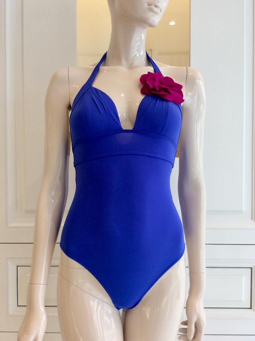 Carizzi Couture Fleur Royal Blue One-Piece