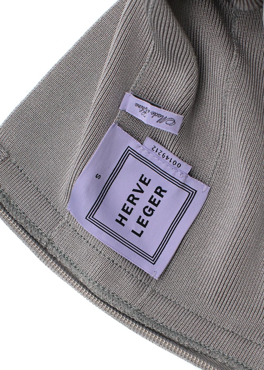 Dove Grey Stretch Knit Bandage Skirt
