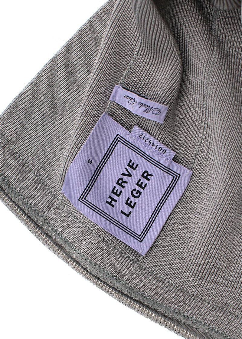Dove Grey Stretch Knit Bandage Skirt