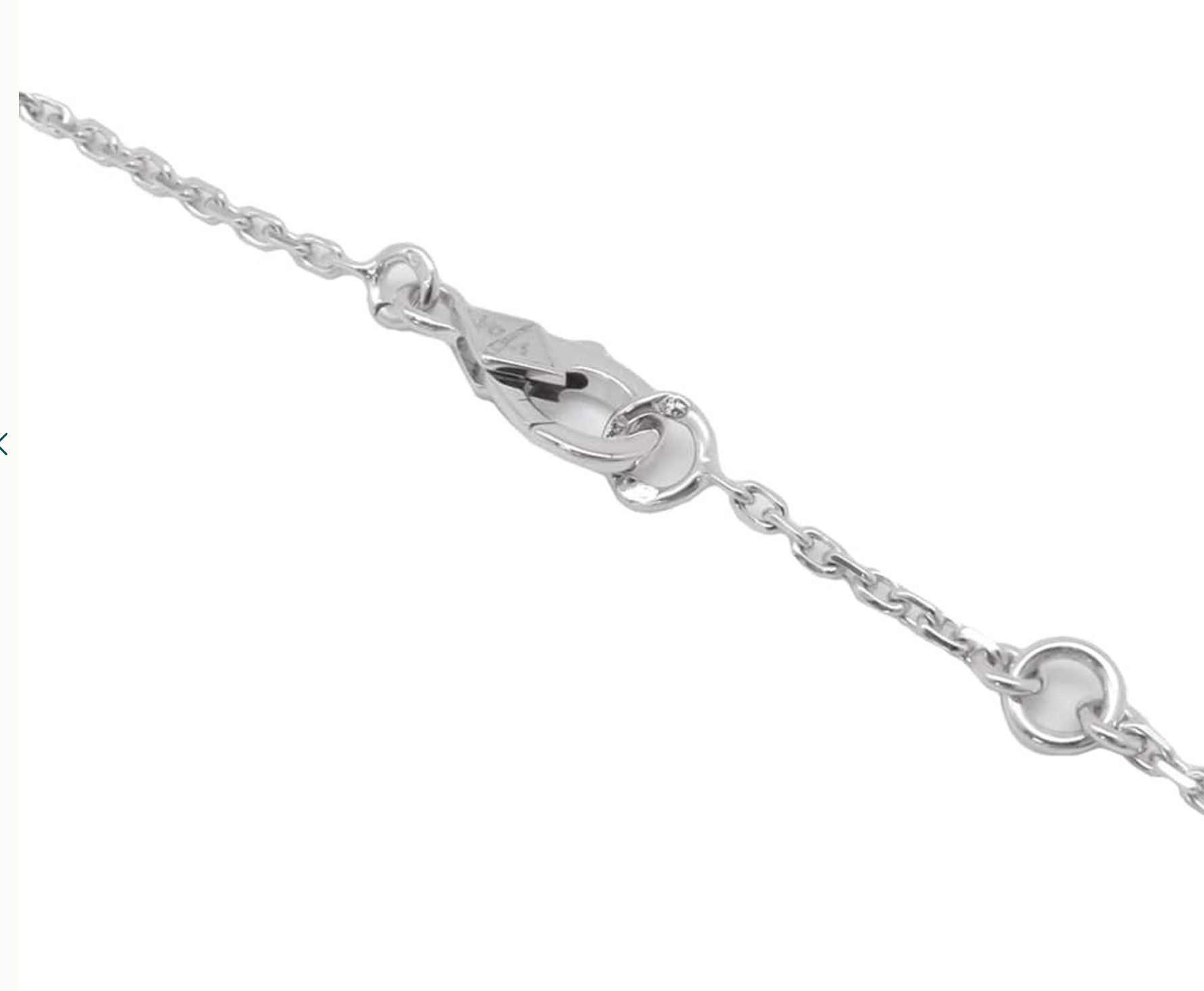 Van Cleef & Arpels White Gold Lotus Bracelet