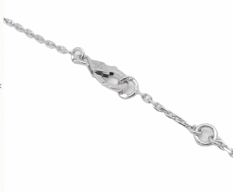 Van Cleef & Arpels White Gold Lotus Bracelet