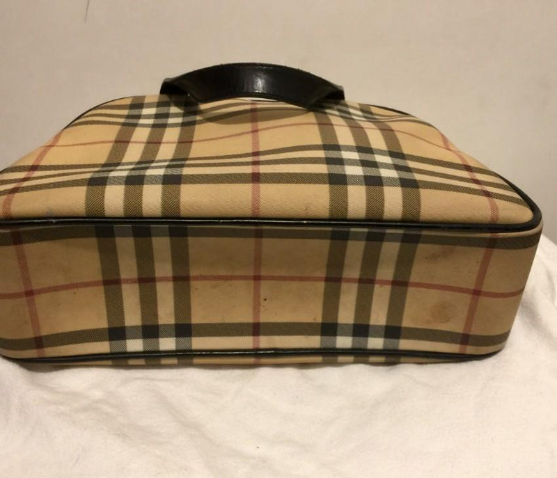 Burberry Vintage Nova Check Coated Canvas Tote
