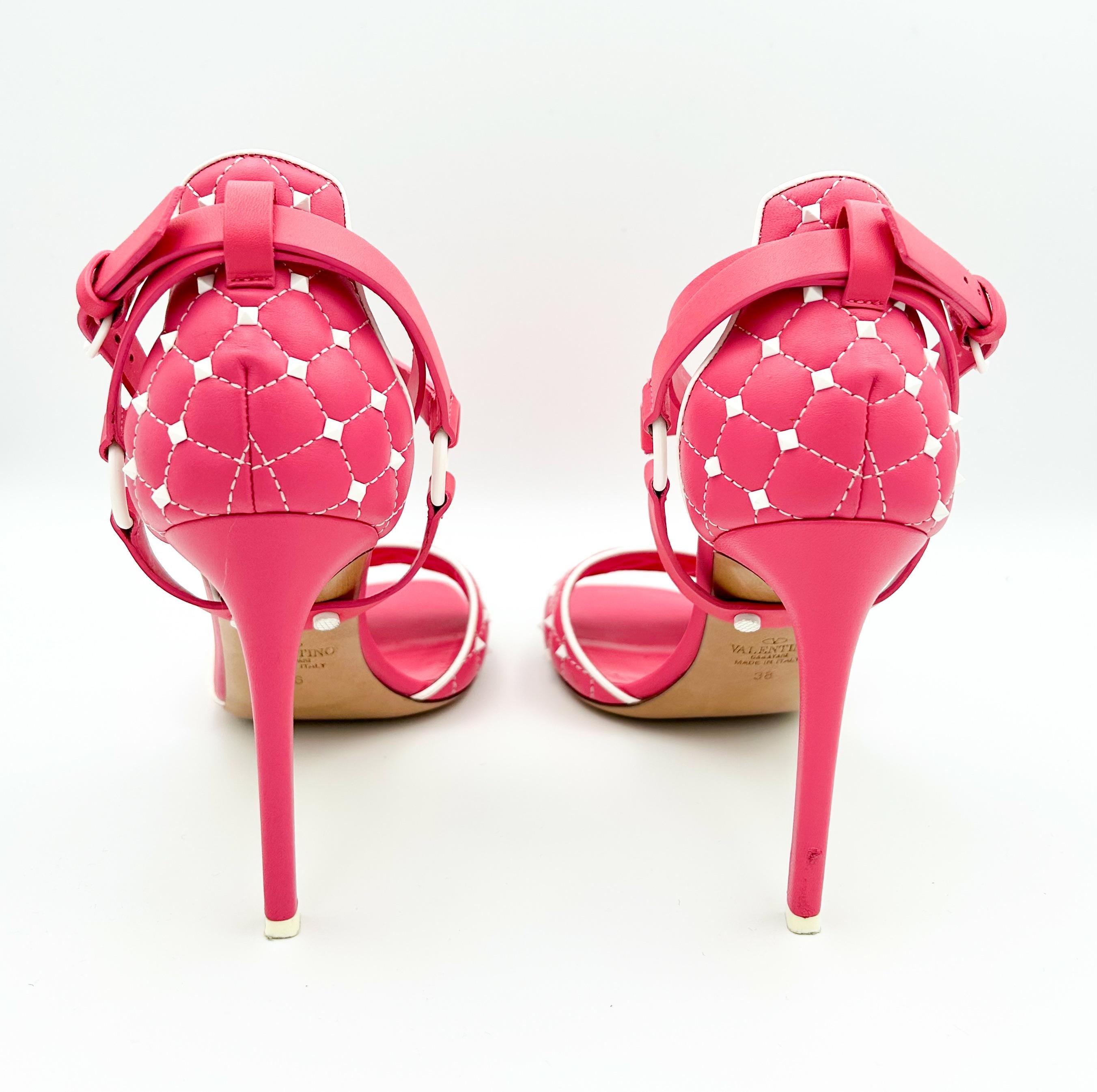 Valentino Pink Rockstud Sandals