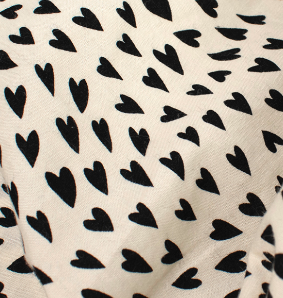 Bonpoint White and Black Heart Print Top (6 Months)