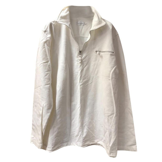 Blanc Blue Funnel Neck Lightweight Sweatshirt
