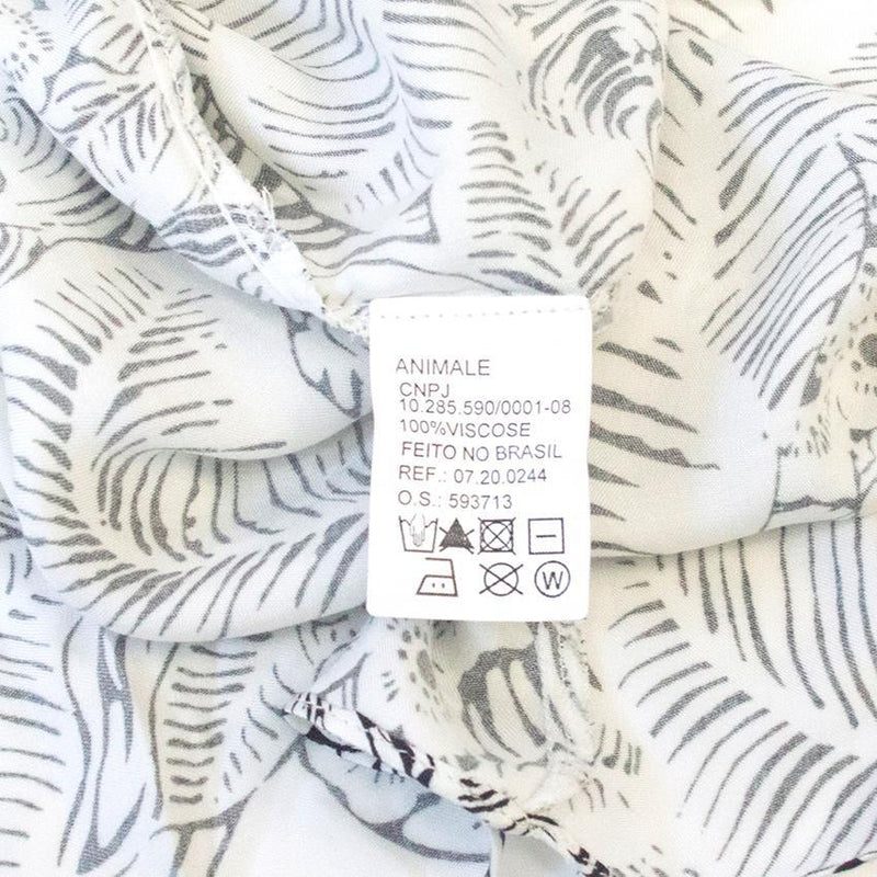 Animale black and white pattern top