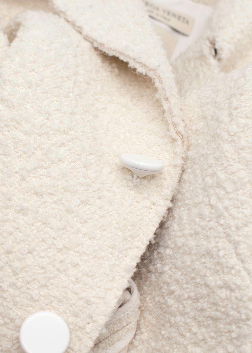 Bottega Veneta Cream Tweed Jacket