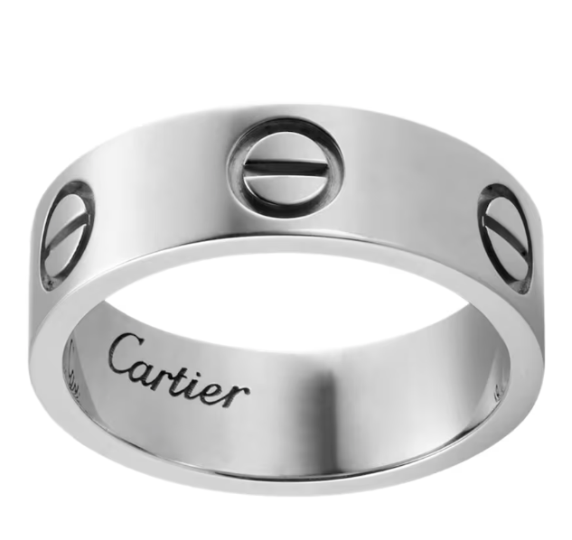 Cartier White Gold LOVE Ring 50