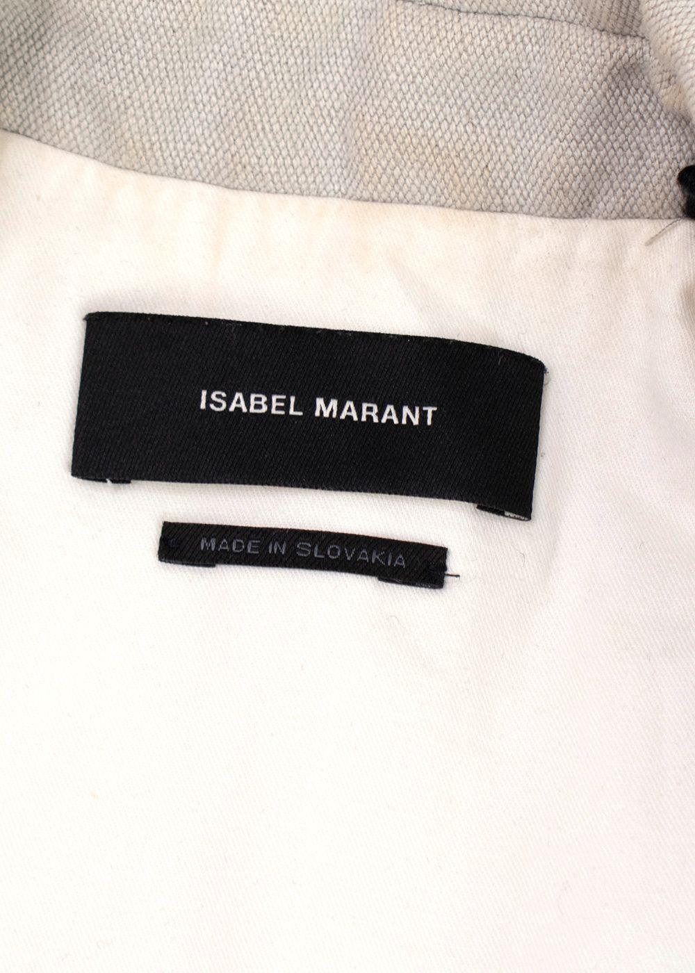 Isabel Marant Light Grey Double-Breasted Blazer
