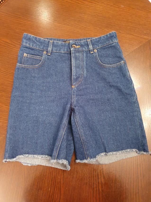 Dolce & Gabbana Contrast Pocket Denim Shorts