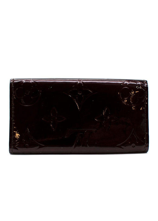 Burgundy Monogram Vernice 4 Key Holder