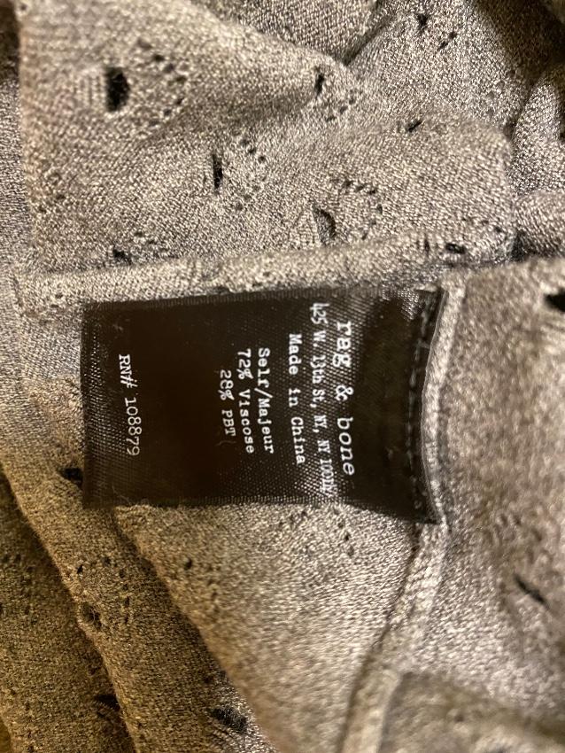 Rag & Bone Grey Knit Top