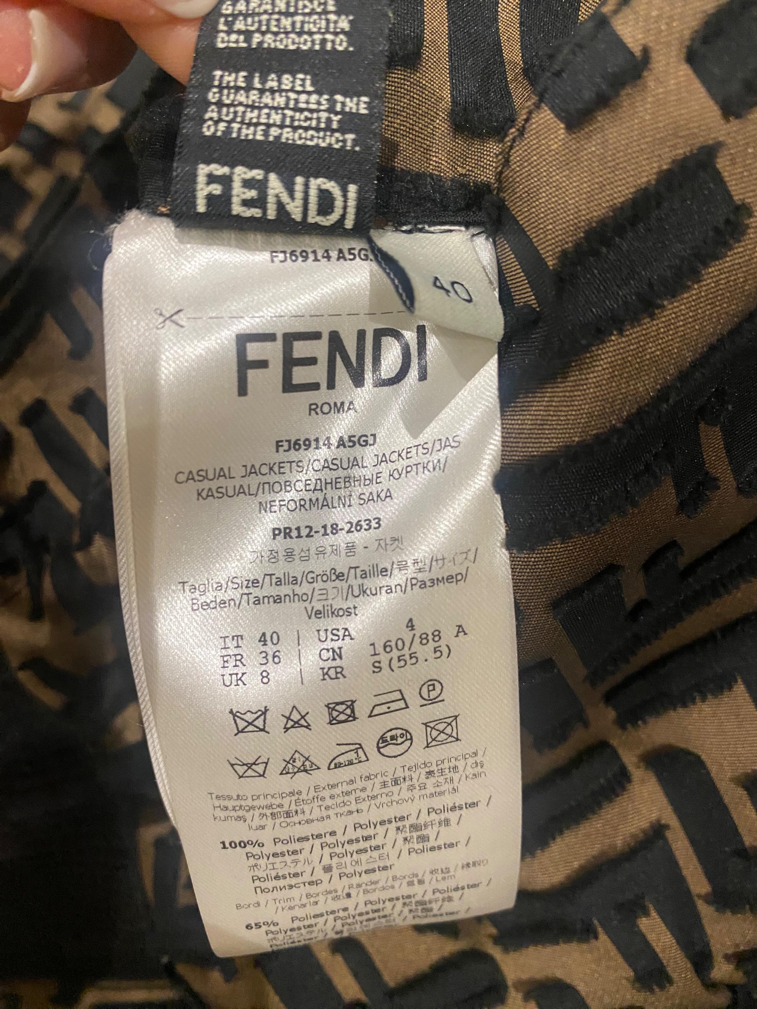Zucca Monogram Bomber Jacket