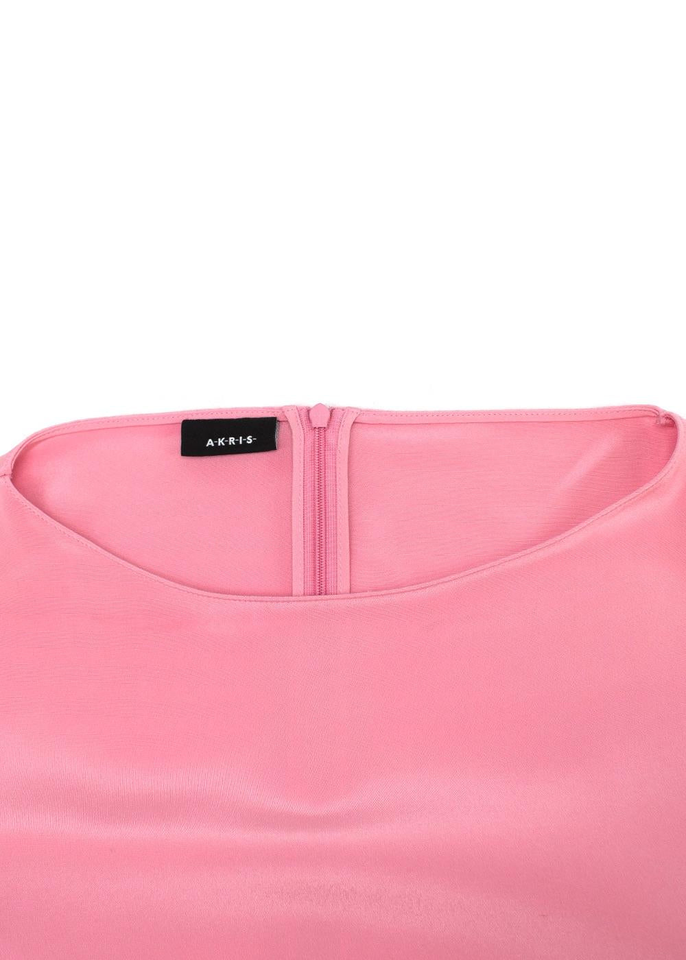 AKRIS Pink Mulberry Silk Top