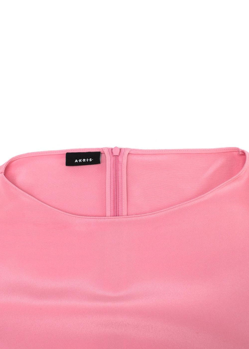 AKRIS Pink Mulberry Silk Top