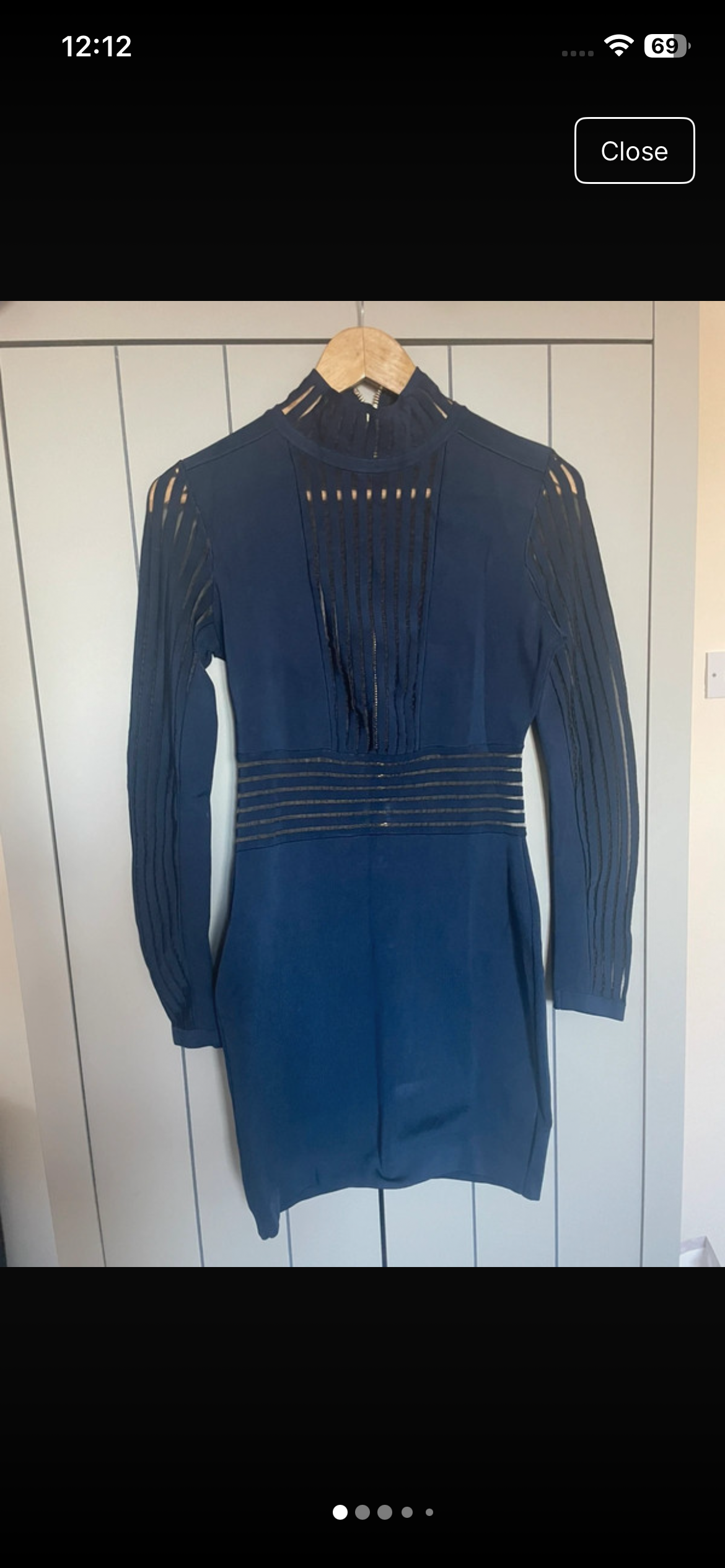 Balmain Navy Bodycon Dress