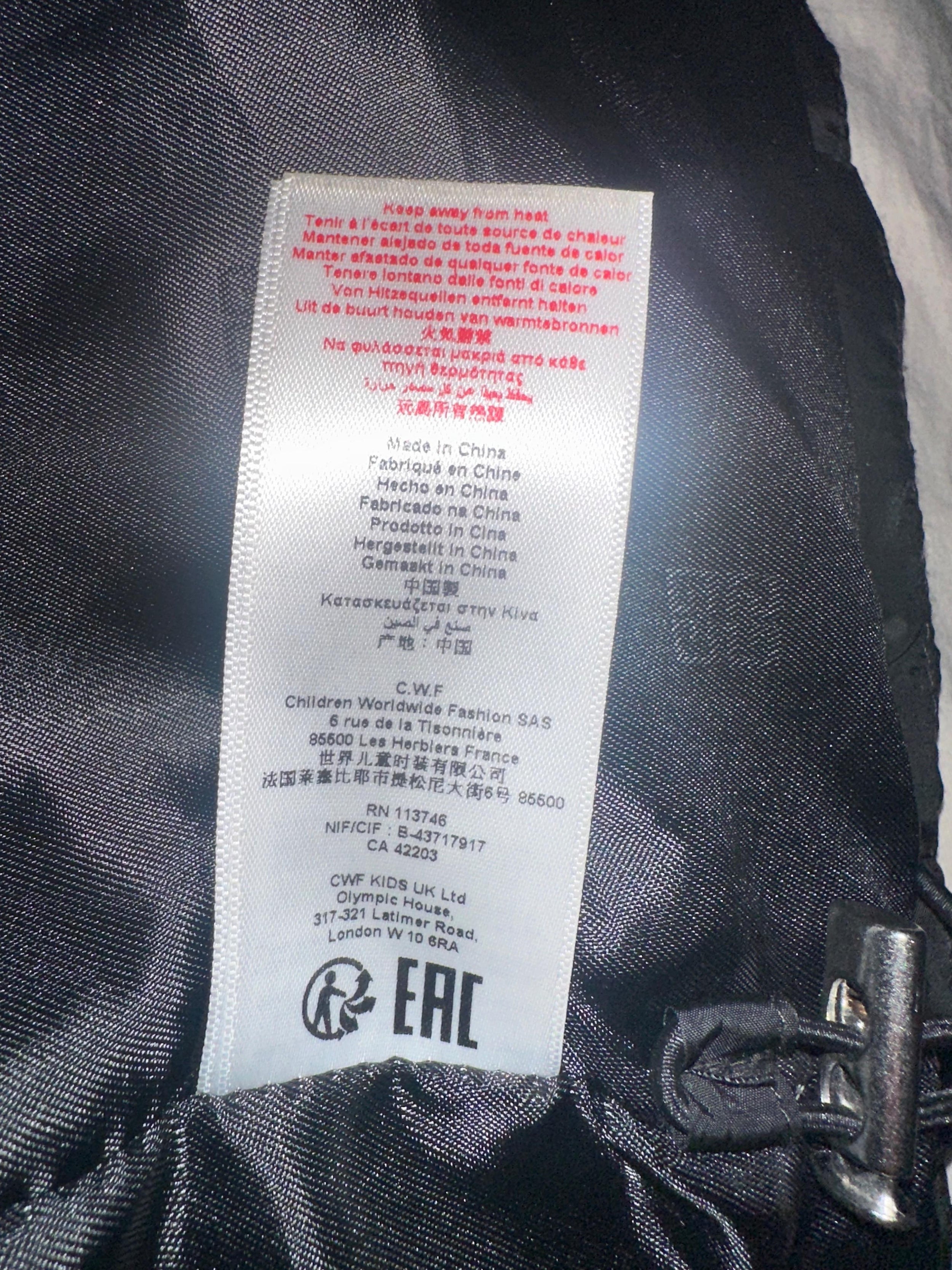 Givenchy Junior Black Puffer Coat