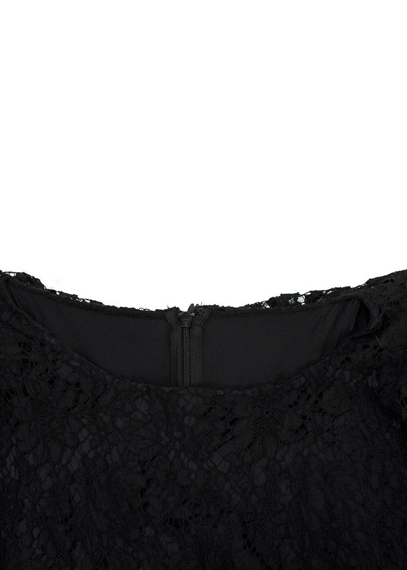 Dolce & Gabbana Black Lace Mini Dress