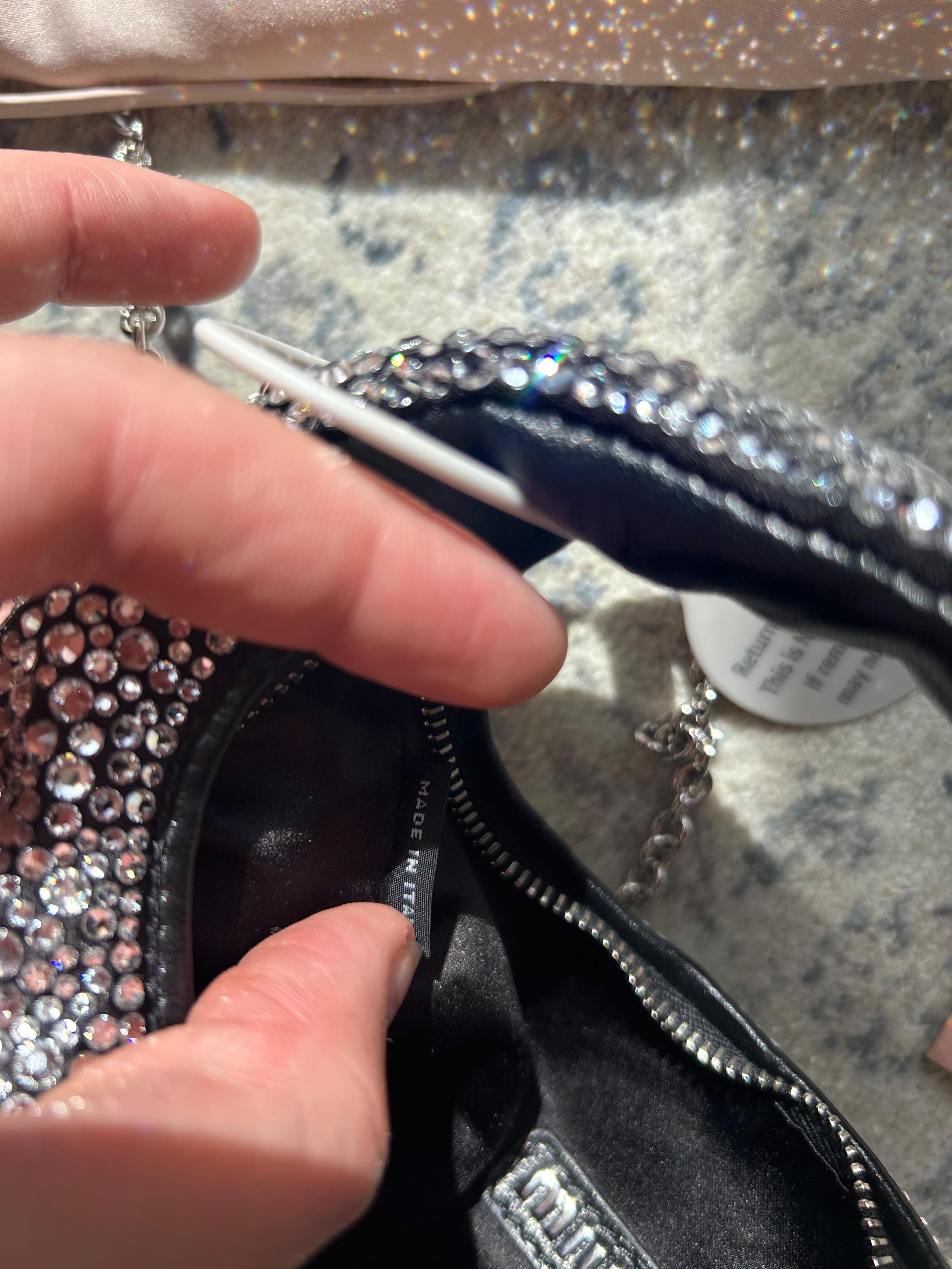 Miu Miu Crystal Embellished Raso Starlight Mini Hobo Bag