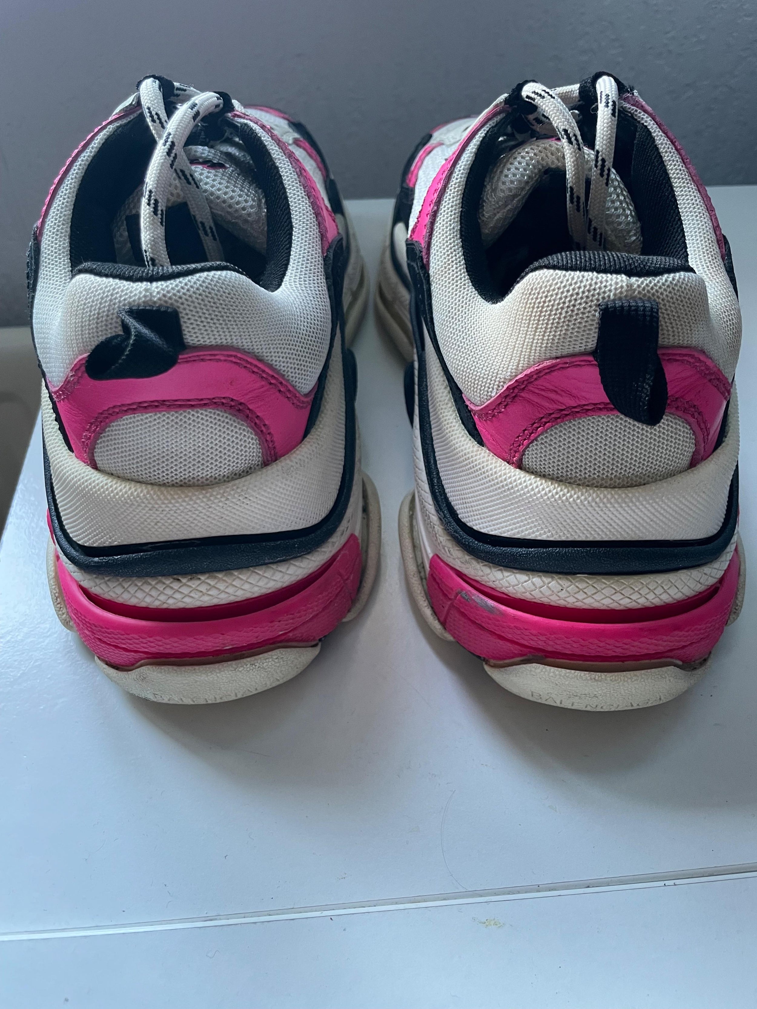 Balenciaga Pink Triple S Sneakers