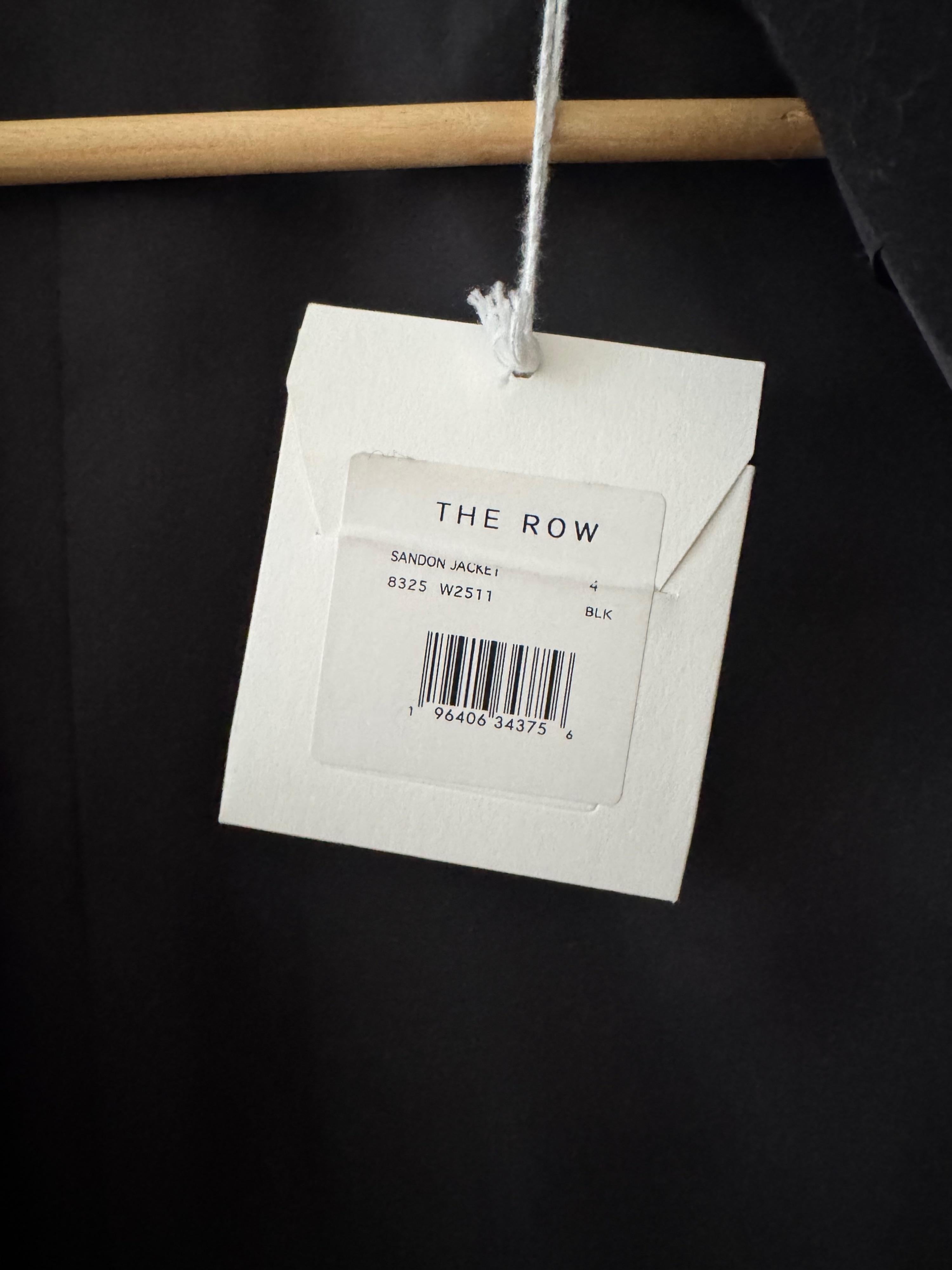 The Row Black Wool/Silk Blend Sandon Blazer