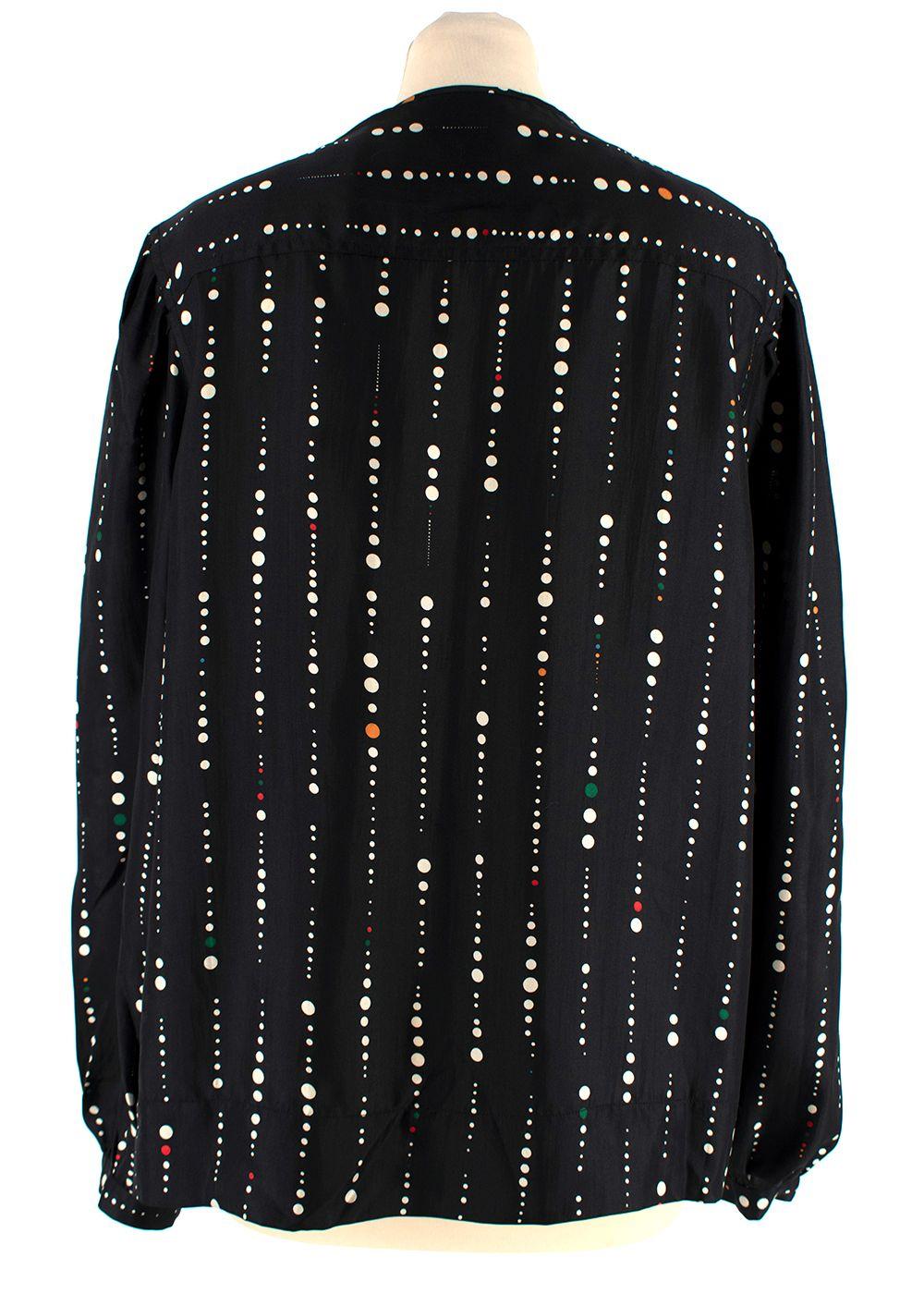 Isabel Marant Gemma Polka Dot Black Silk Blouse