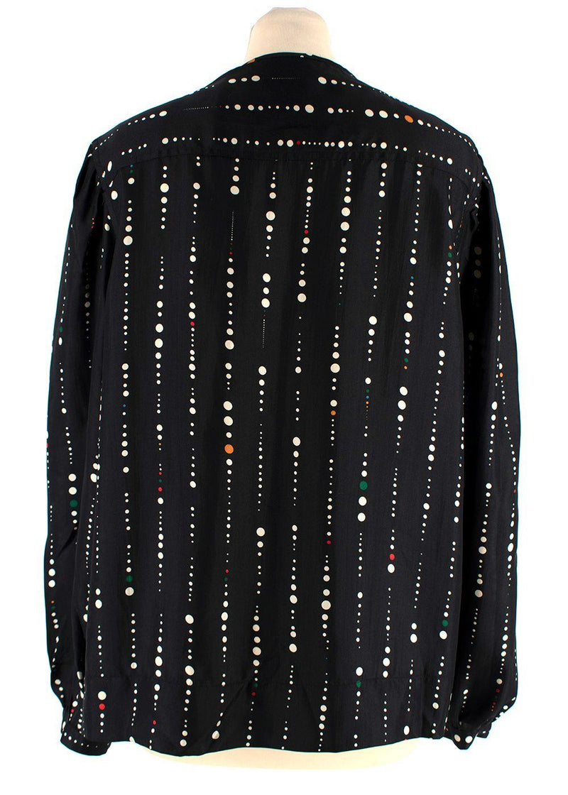 Isabel Marant Gemma Polka Dot Black Silk Blouse