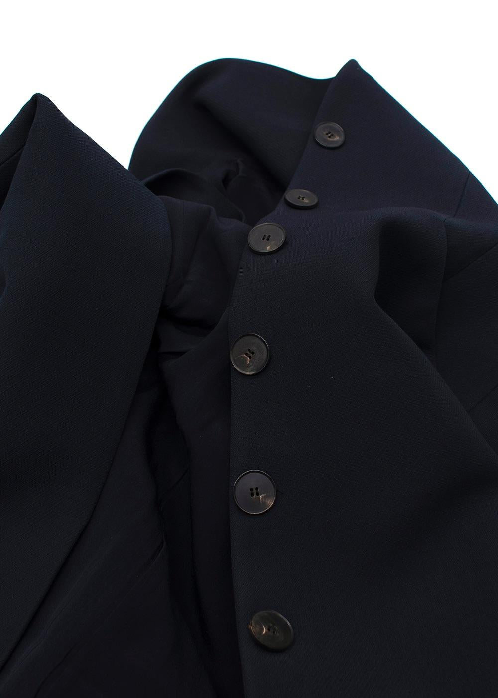 Dior Navy Sleeveless Longline Waistcoat
