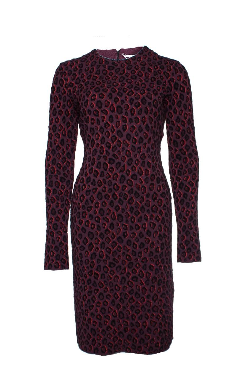 Givenchy Leopard print-jacquard midi dress