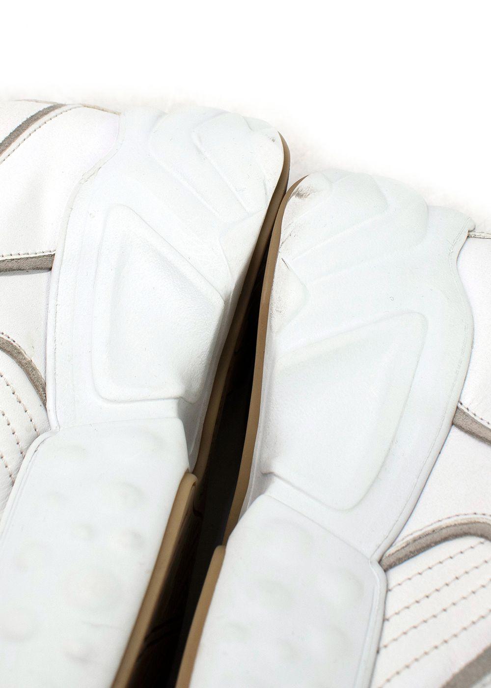 Acne Studios White Leather Manhattan Sneakers
