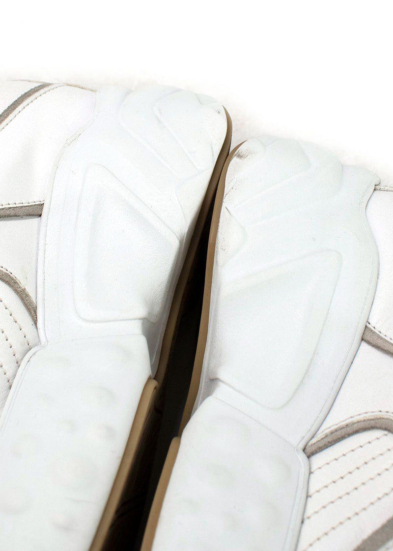 Acne Studios White Leather Manhattan Sneakers