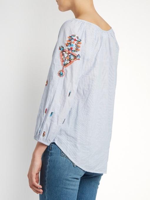 Velvet by Graham & Spencer Shailene Embroidered Blouse