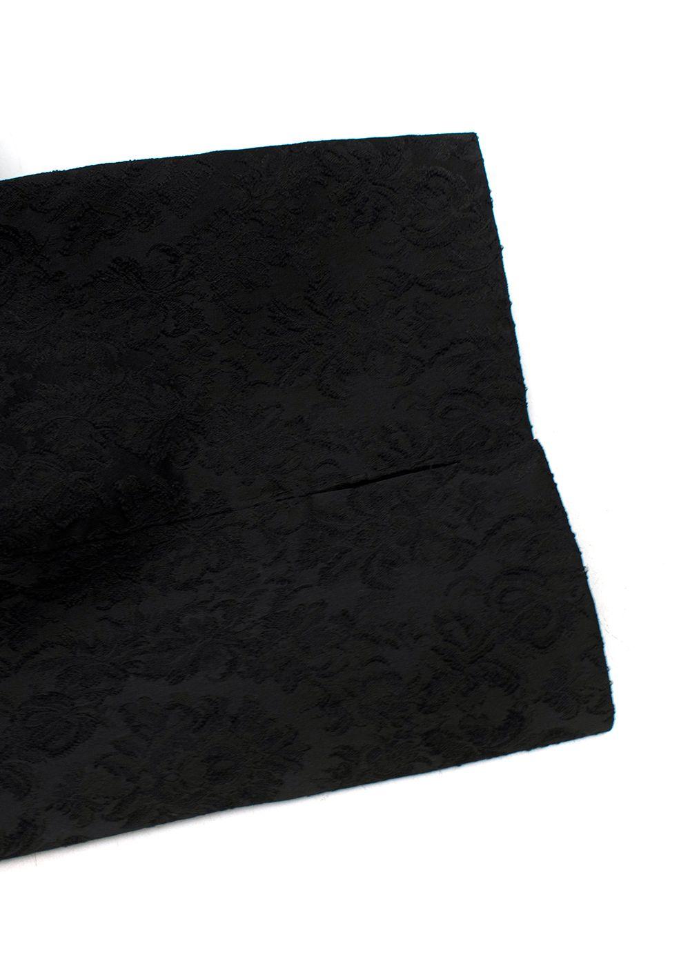 Black Jacquard Trousers