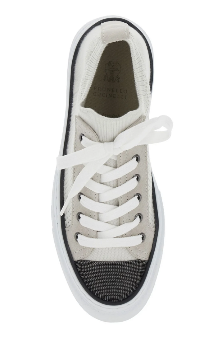 Brunello Cucinelli Sneakers 37 Beige and Grey