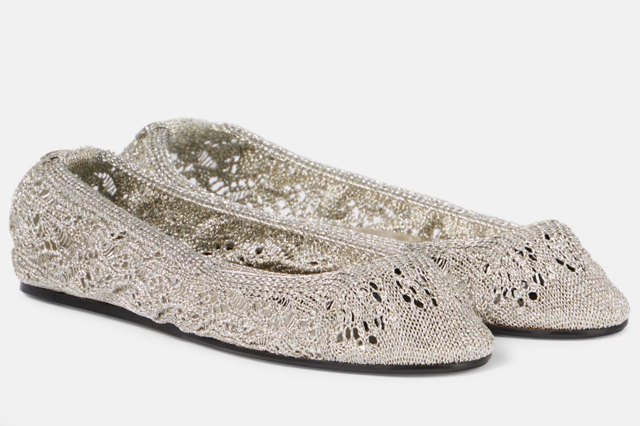 Isabel Marant Belna Crochet Ballet Flats