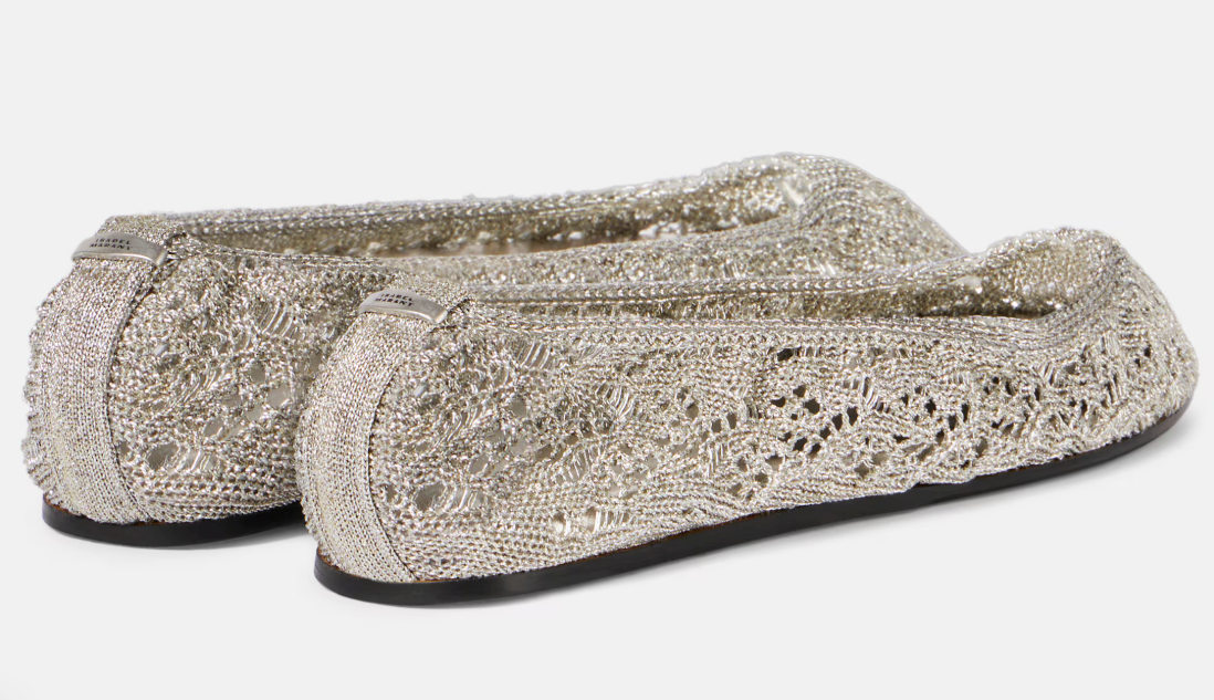 Isabel Marant Belna Crochet Ballet Flats