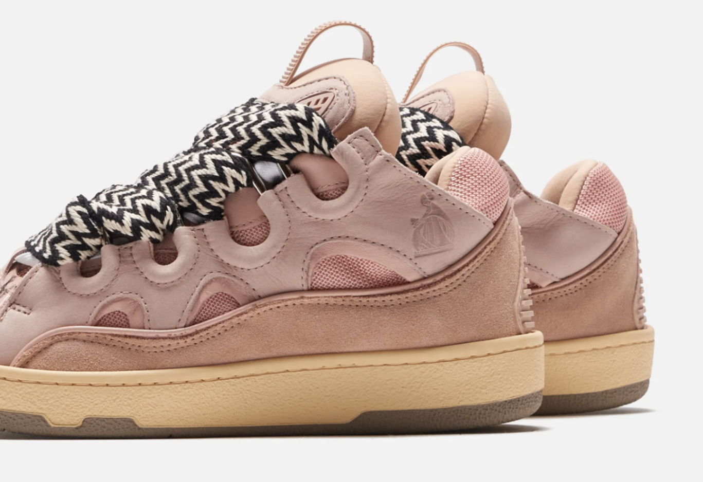 Lanvin Pink Curb Sneakers  - 37