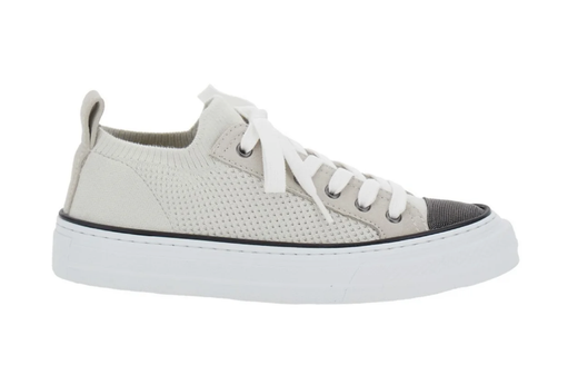 Brunello Cucinelli Sneakers 36 Beige and Grey
