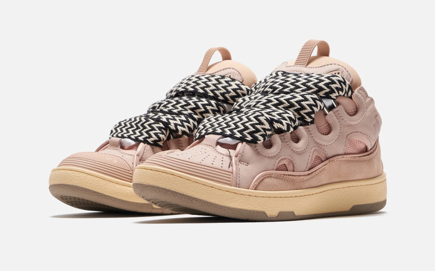 Lanvin Pink Curb Sneakers  - 37