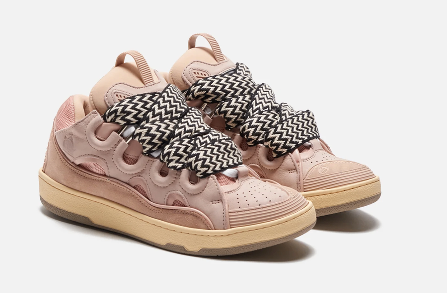 Lanvin Pink Curb Sneakers  - 37