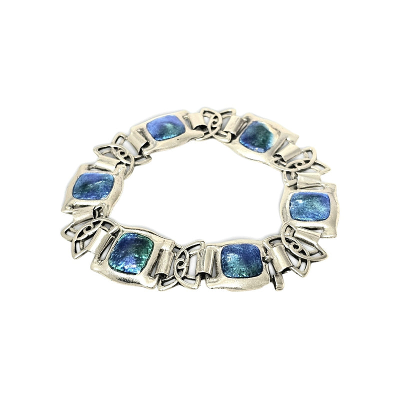 Rare Charles Horner Sterling Silver / Enamel Bracelet / In V&A