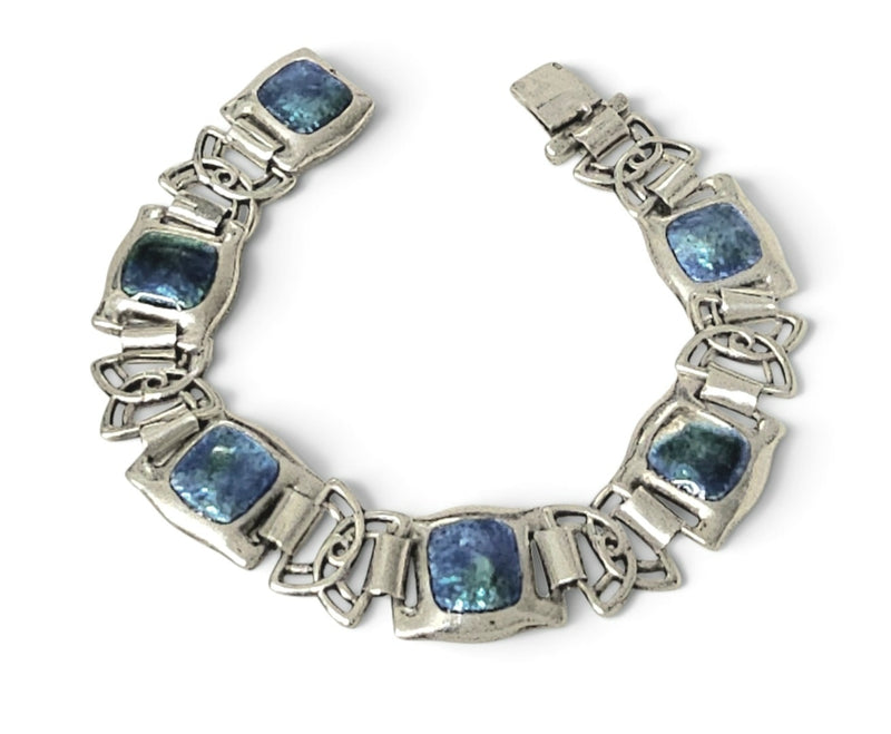 Rare Charles Horner Sterling Silver / Enamel Bracelet / In V&A