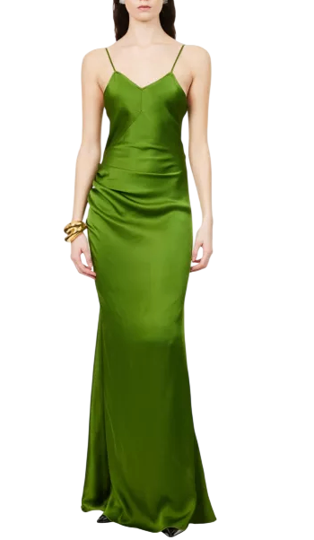 Victoria Beckham Satin Maxi Dress