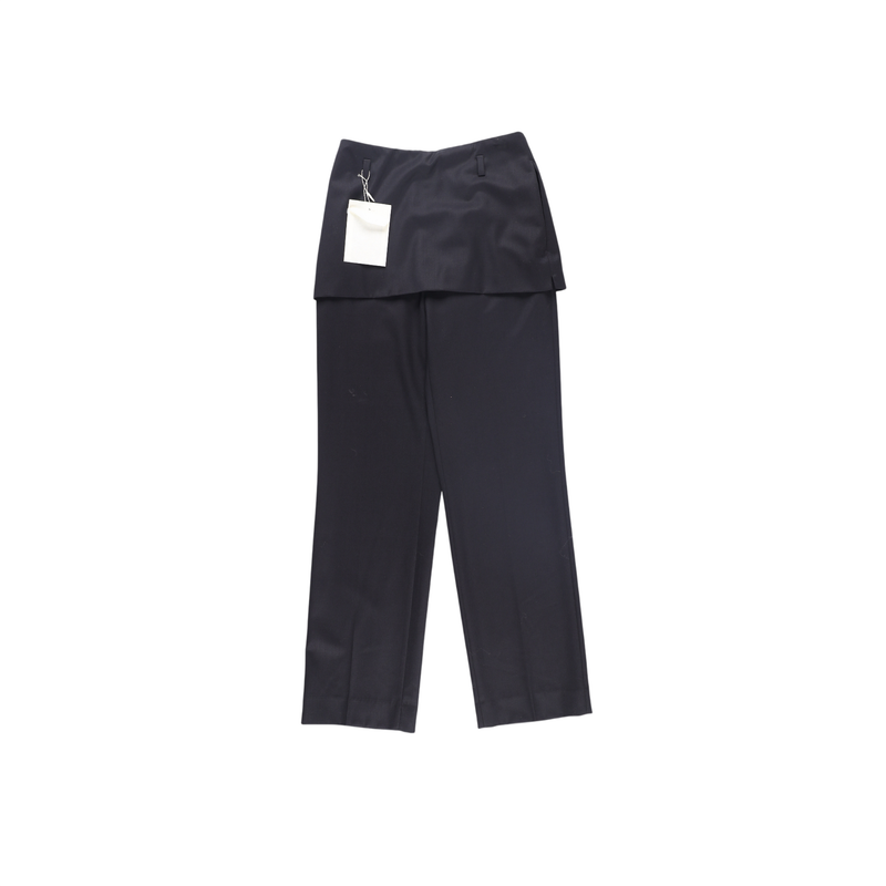 Toteme Layered Wool-Twill Straight-leg Trousers