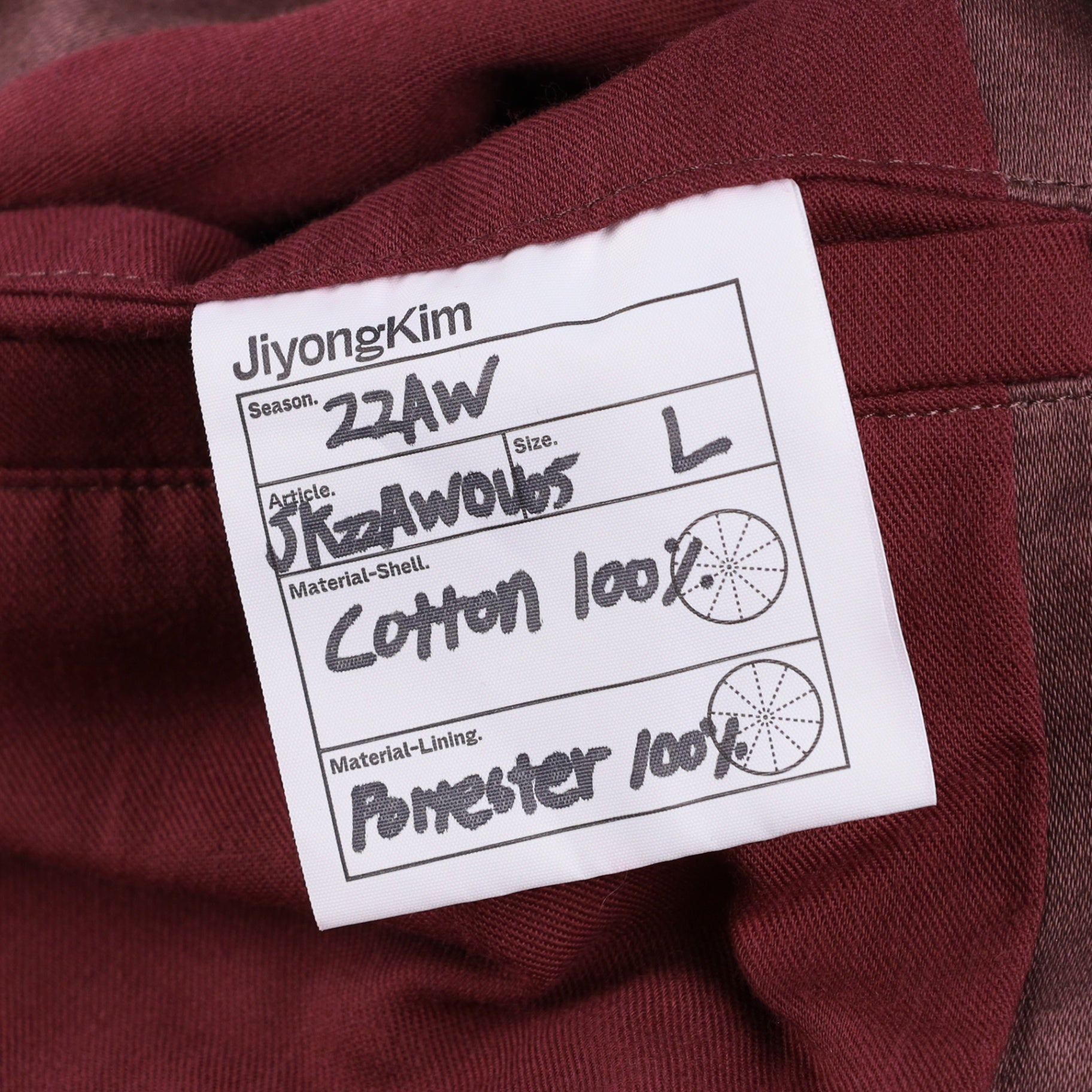 JiyongKim Jackets L Pink