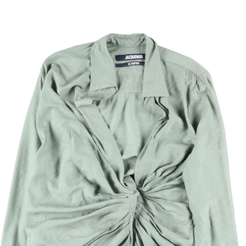 Jacquemus La Robe Bahia Tie-Detail Minidress
