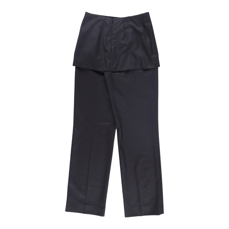 Toteme Layered Wool-Twill Straight-leg Trousers