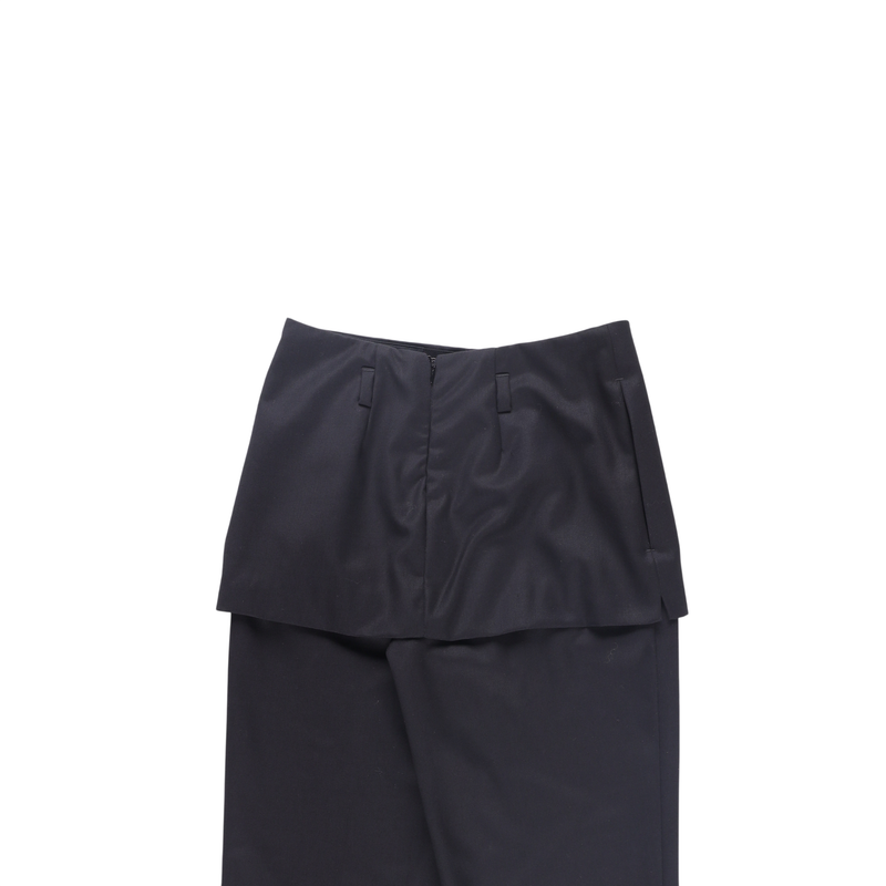 Toteme Layered Wool-Twill Straight-leg Trousers