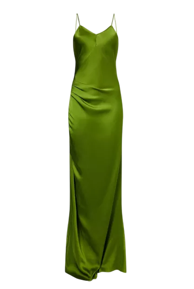 Victoria Beckham Satin Maxi Dress